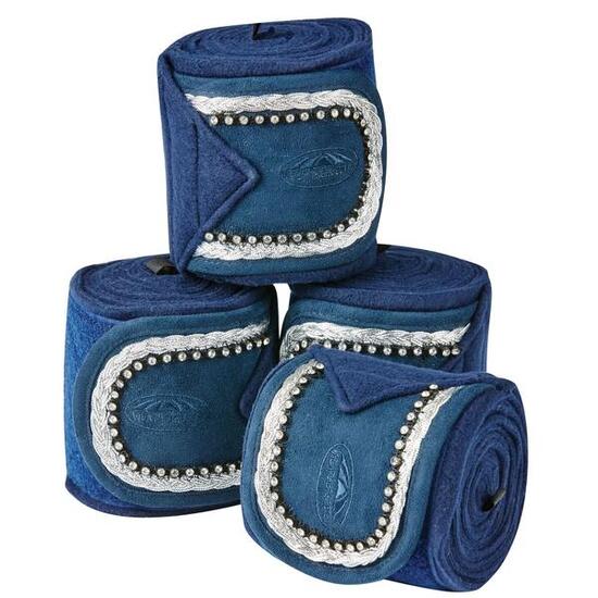 Lot de 4 bandes d'équitation Weatherbeeta Prime Bling
