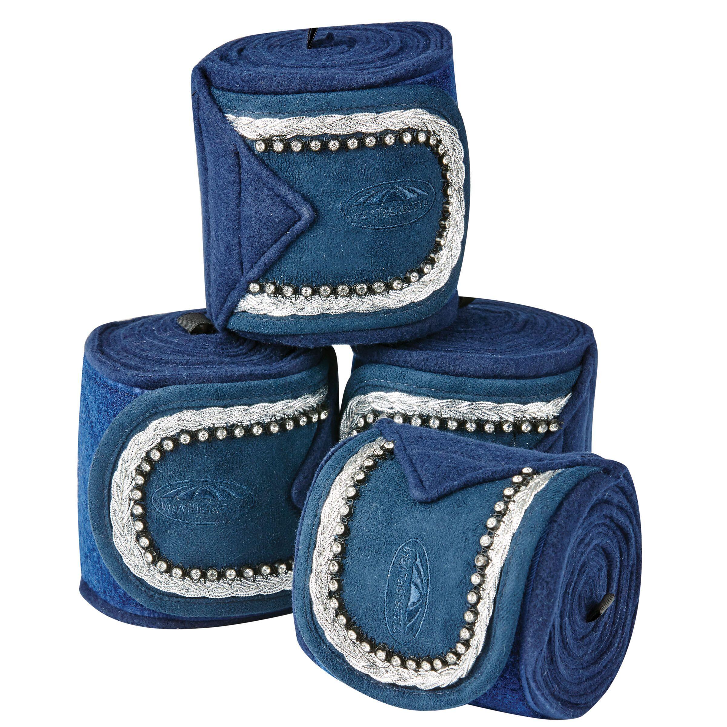 Weatherbeeta - Lot De 4 Bandes D'Équitation Weatherbeeta Prime Bling - Bande De Travail - Bleu - Taille Unique - Decathlon