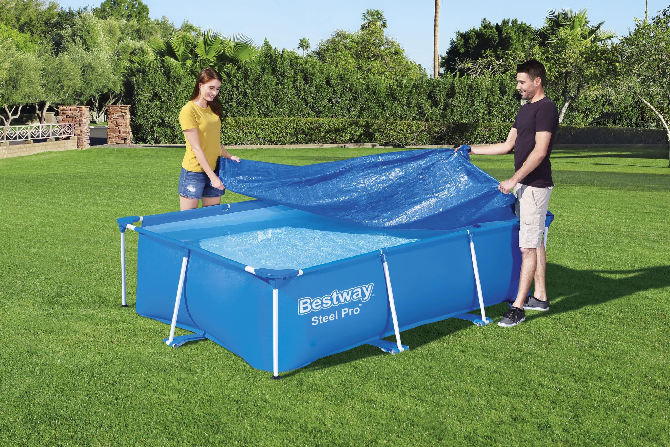 Bestway Flowclear afdekzeil voor rechthoekig zwembad frame 259 x 170 cm 4/7