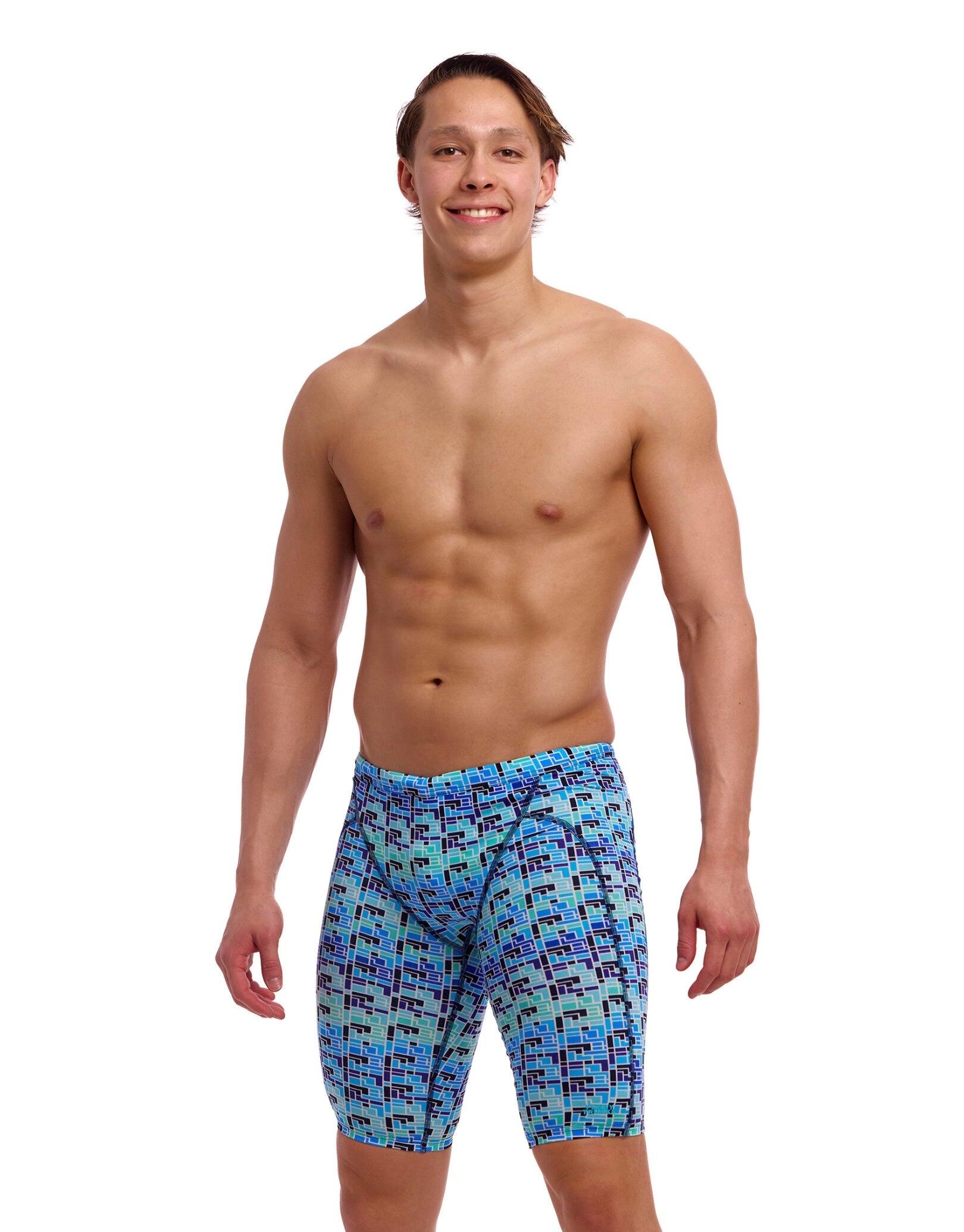 FUNKY TRUNKS Funky Trunks Jack Stack Swim Training Jammer - Blue