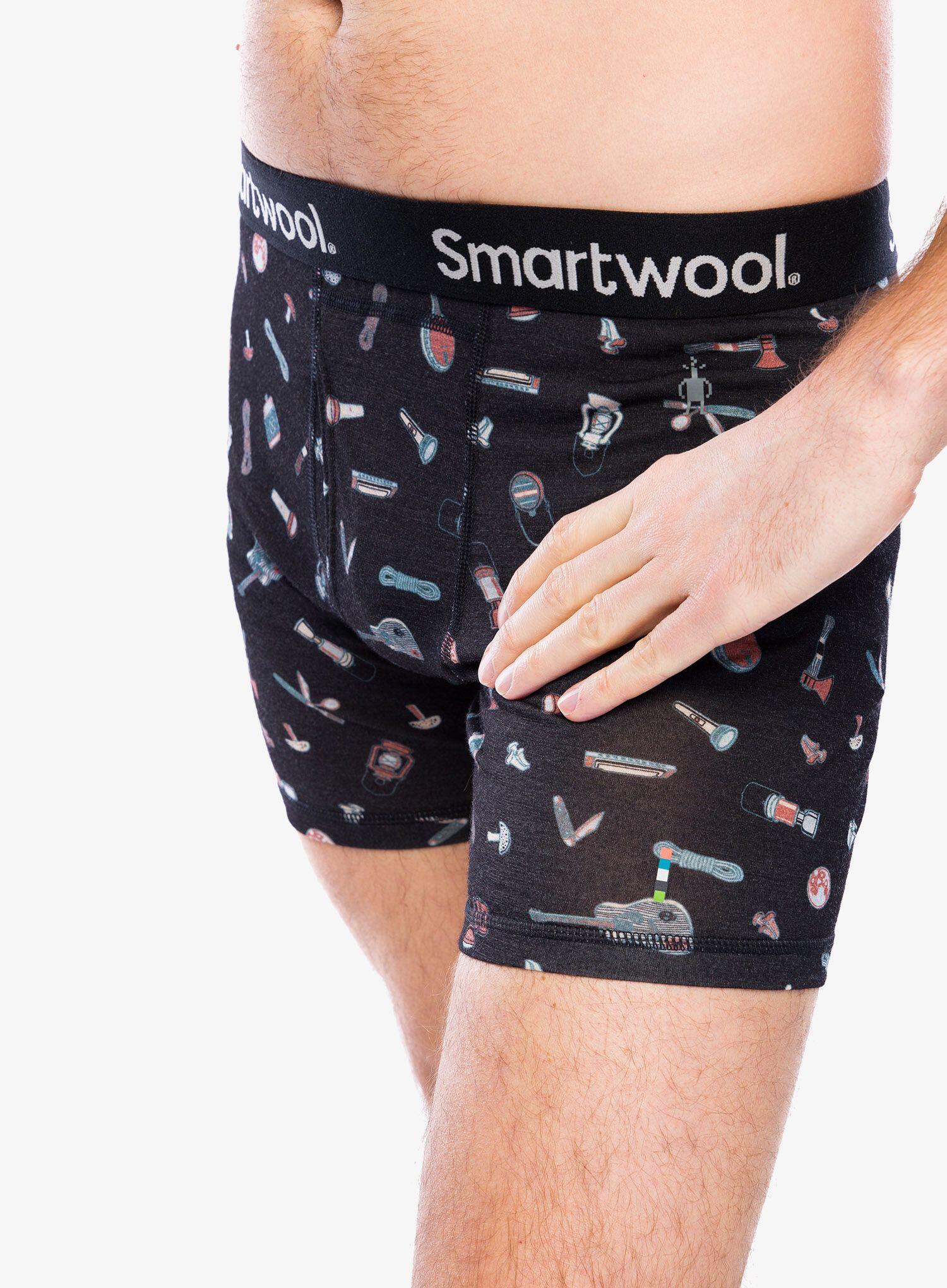 Smartwool Merino Print Boxer Brief thermische boxershort voor heren 5/5