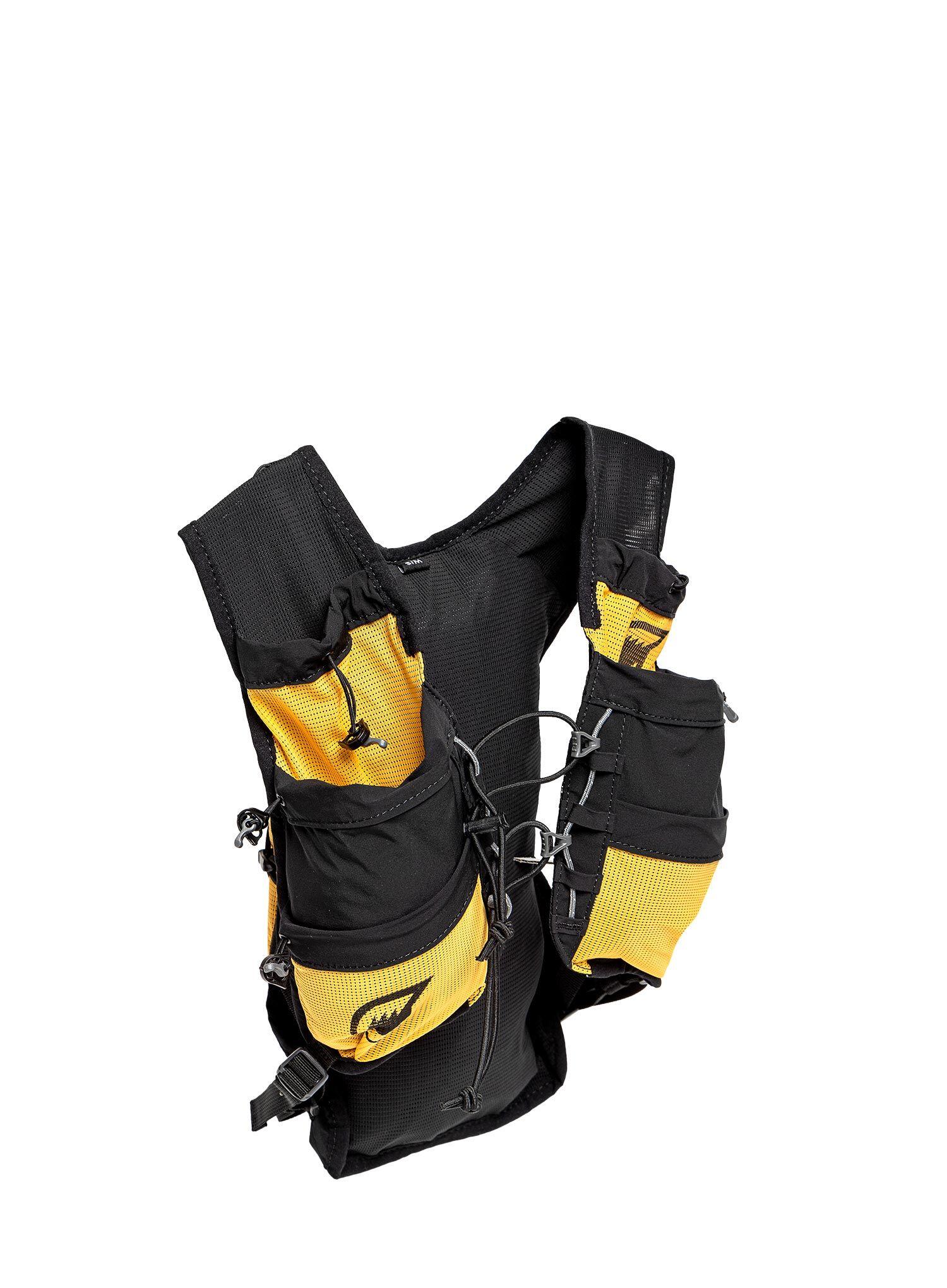 Trinkrucksack Grivel Mountain Runner EVO 5 L leichte Weste gelb mit Fronttaschen 7/7