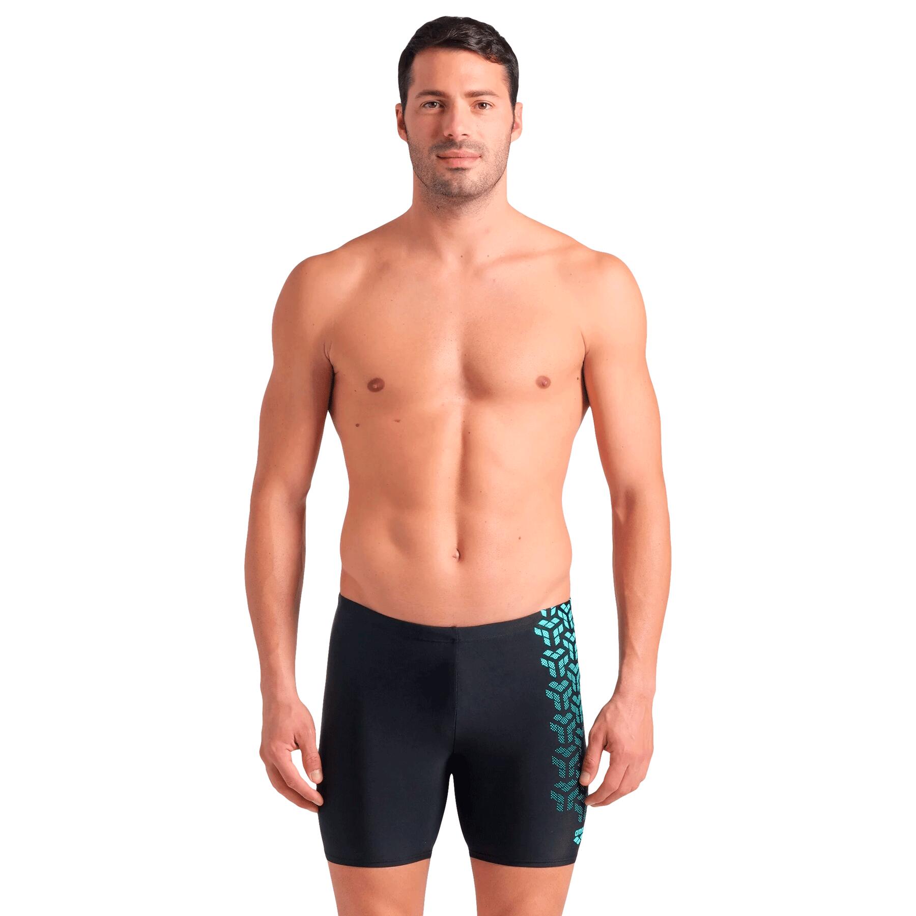 Swim jammer Arena Kikko V Mid Graphic Blu / Nero 4/7