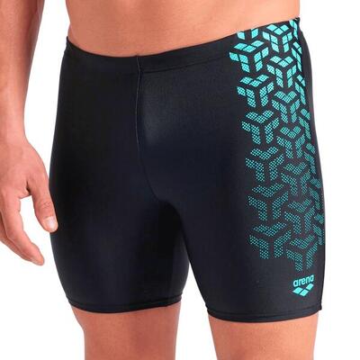 Badeshorts für Herren Arena Swim Boxershorts lang Kikko Schwarz