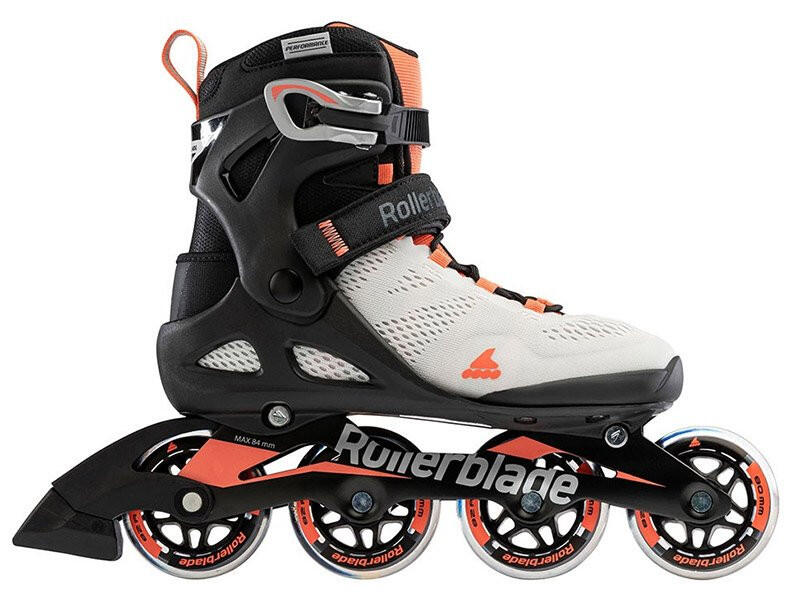 ROLLERBLADE MACROBLADE 80 W, GRIS GLACIAR/CORAL, 38.5 6/7