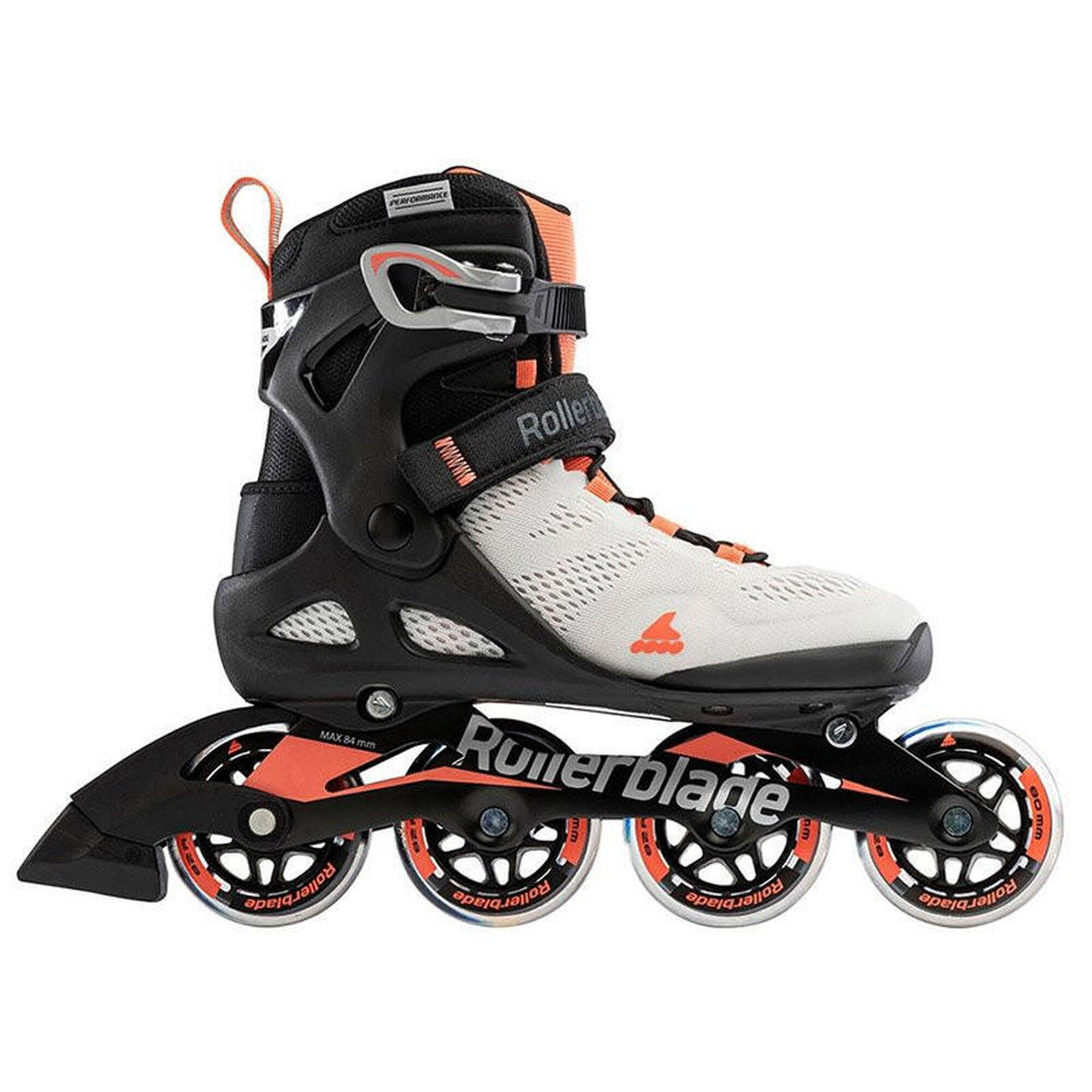 ROLLERBLADE MACROBLADE 80 W, GRIS GLACIER/CORAIL, 38.5