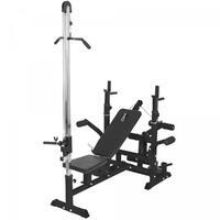 BANC MUSCULATION UNIVERSEL (BANC + OPTION POULIE) | MUSCULATION | NOIR OU BLANC
