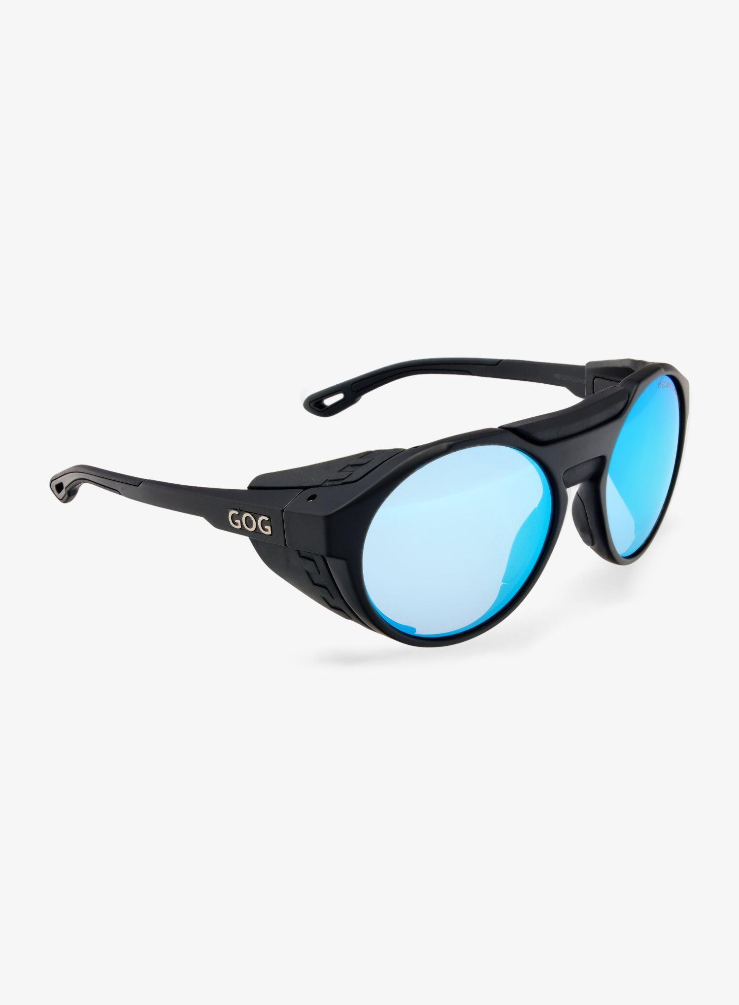 GOG Lunettes de soleil Montagne MANASLU Photochromiques Cat. 2-4 Noir Bleu 5/7