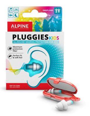 Tappi per orecchie nuoto bambini 3-12 anni riutilizzabili - Alpine Pluggies