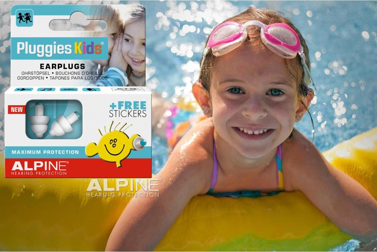 Tapones para los oídos natación niños 3-12 años reutilizables - Alpine Pluggies 6/7
