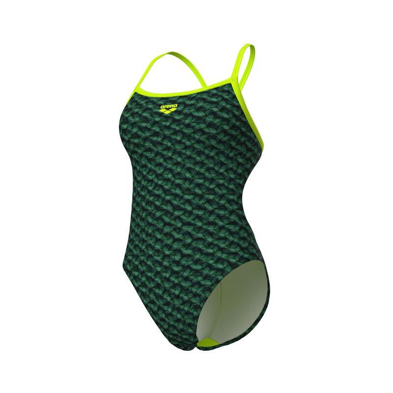 Fato de banho Arena New Monogram Dos Challenge Dark Sage Multi/Artic Lime para m 6/7