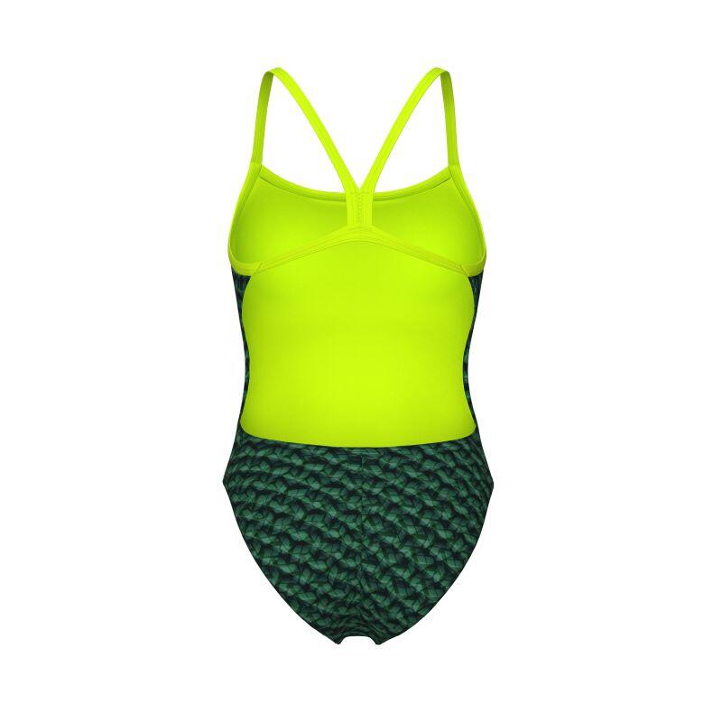 Fato de banho Arena New Monogram Dos Challenge Dark Sage Multi/Artic Lime para m 7/7