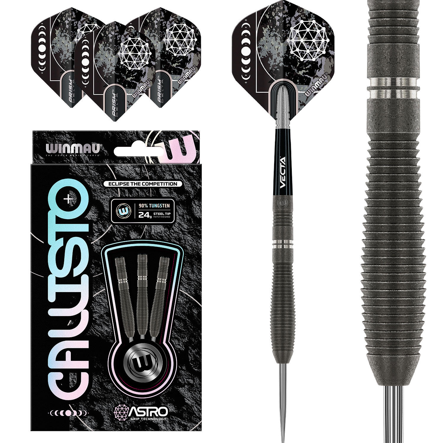 Winmau Dardos punta de acero Callisto 2 90% tungsten 2/5