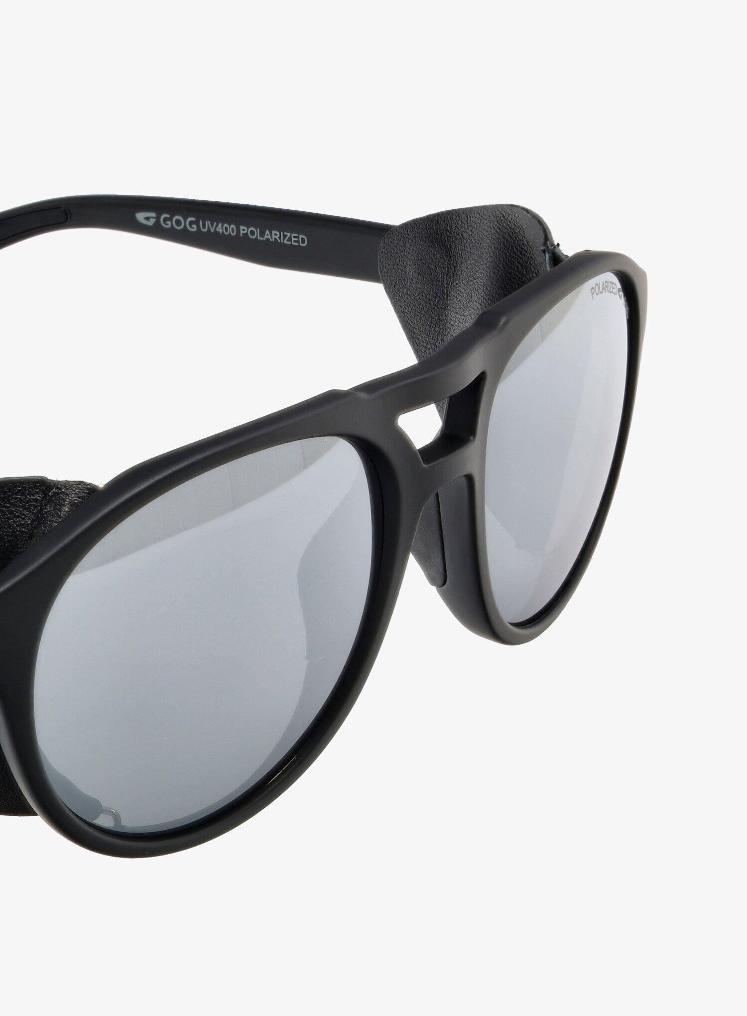 Okulary lodowcowe GOG Nanga - matt black/silver mirror 6/7