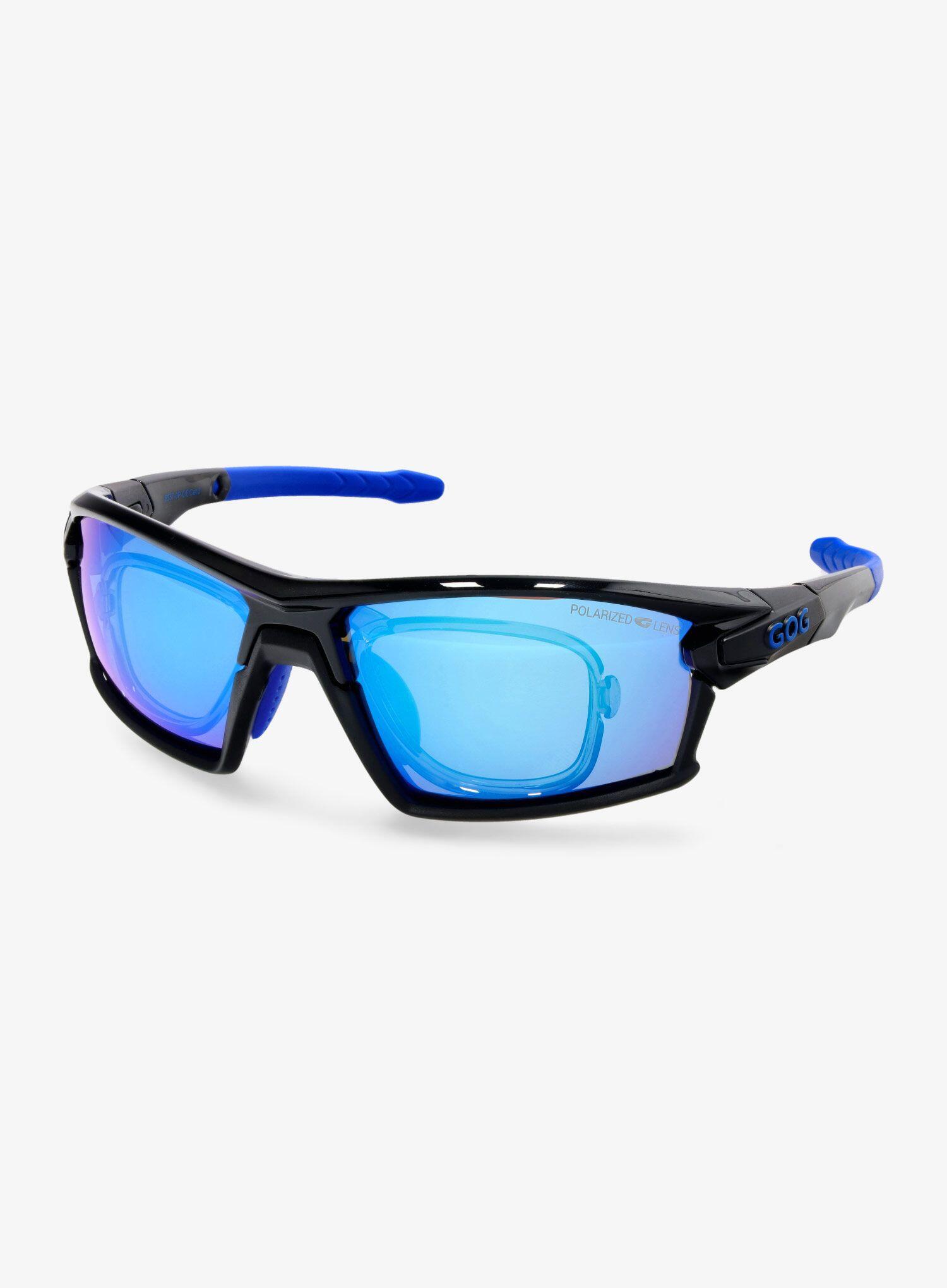 Okulary polaryzacyjne GOG Glaze - black/poly.blue 6/7