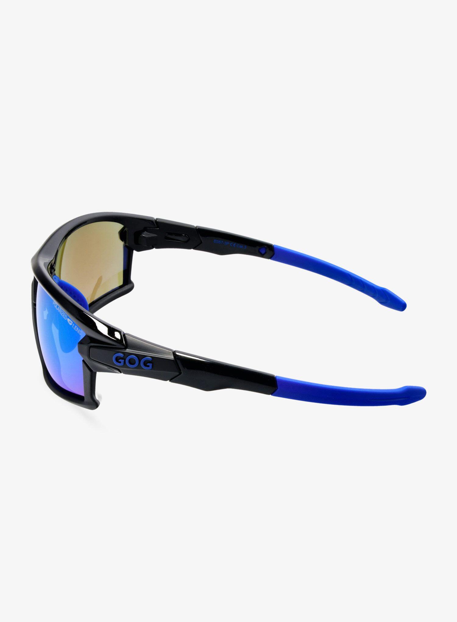 Okulary polaryzacyjne GOG Glaze - black/poly.blue 3/7