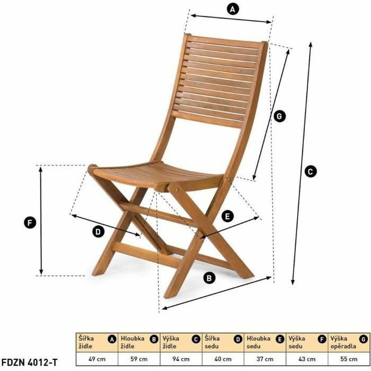 Sedia da giardino Fieldmann FDZN 4012-T Marrone 2/5
