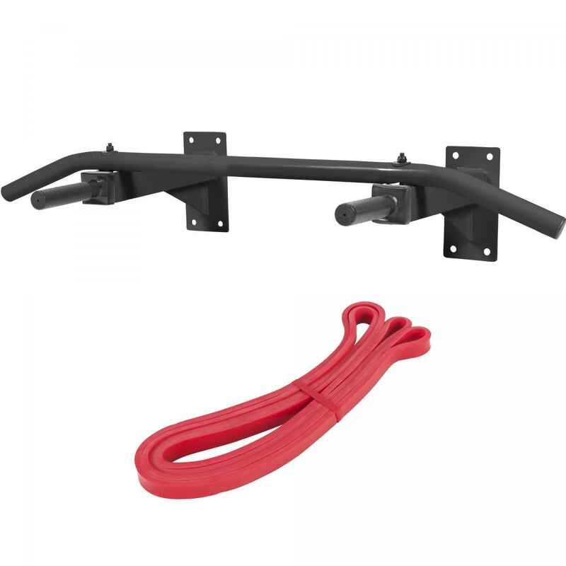 Klimmzugset (Klimmstugstange + Resistance Band) weiß und schwarz
