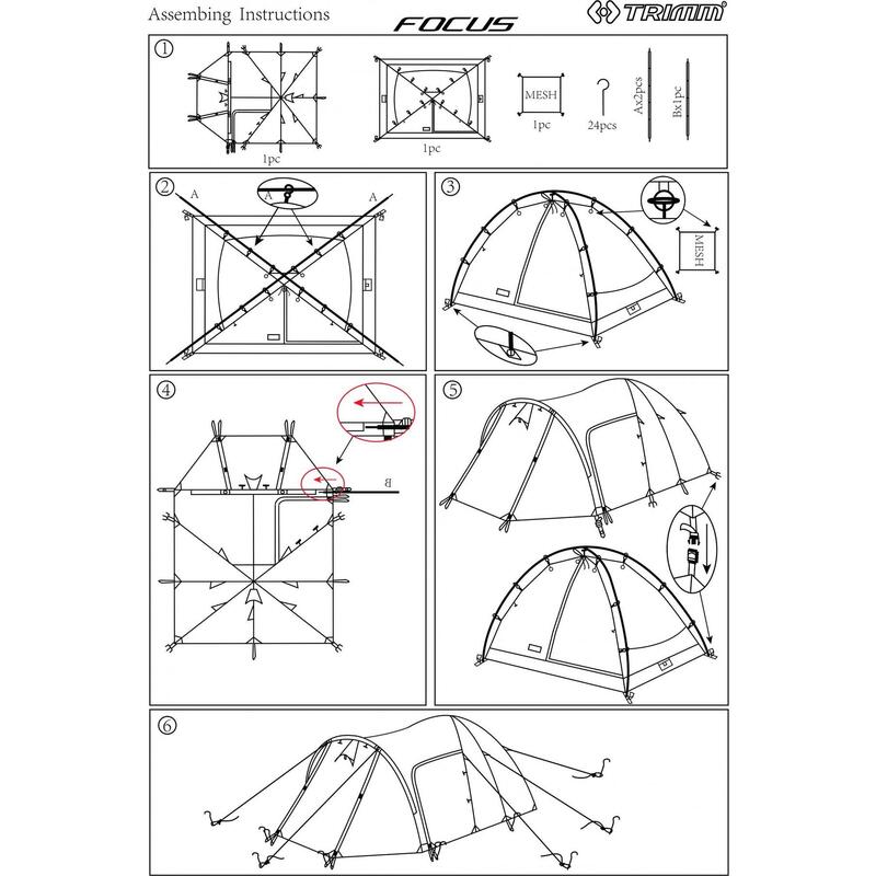 Cort Trimm Focus sand, 3-4 persoane