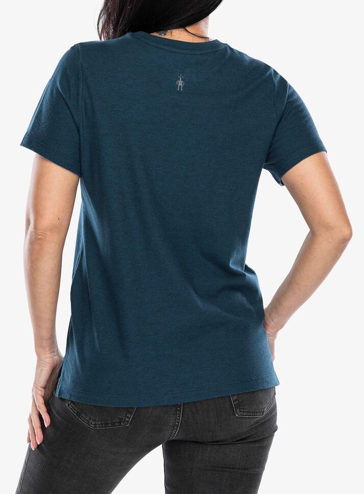 Koszulka z nadrukiem damska Smartwool Mountain Horizon Graphic Short Sleeve Tee
