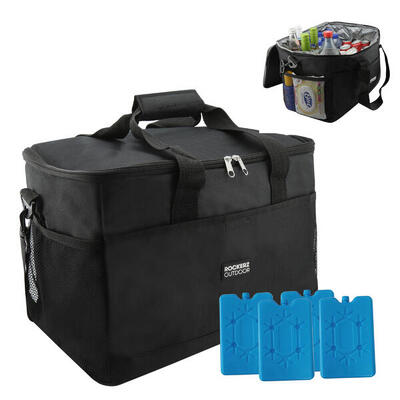 Borsa termica a 4 strati -Borsa per il pranzo - Borsa da picnic- 15 L - Grigio