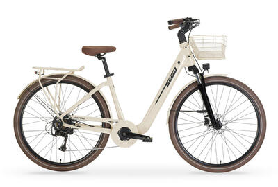 Elektrische stadsfiets nefele 26 inch, crème