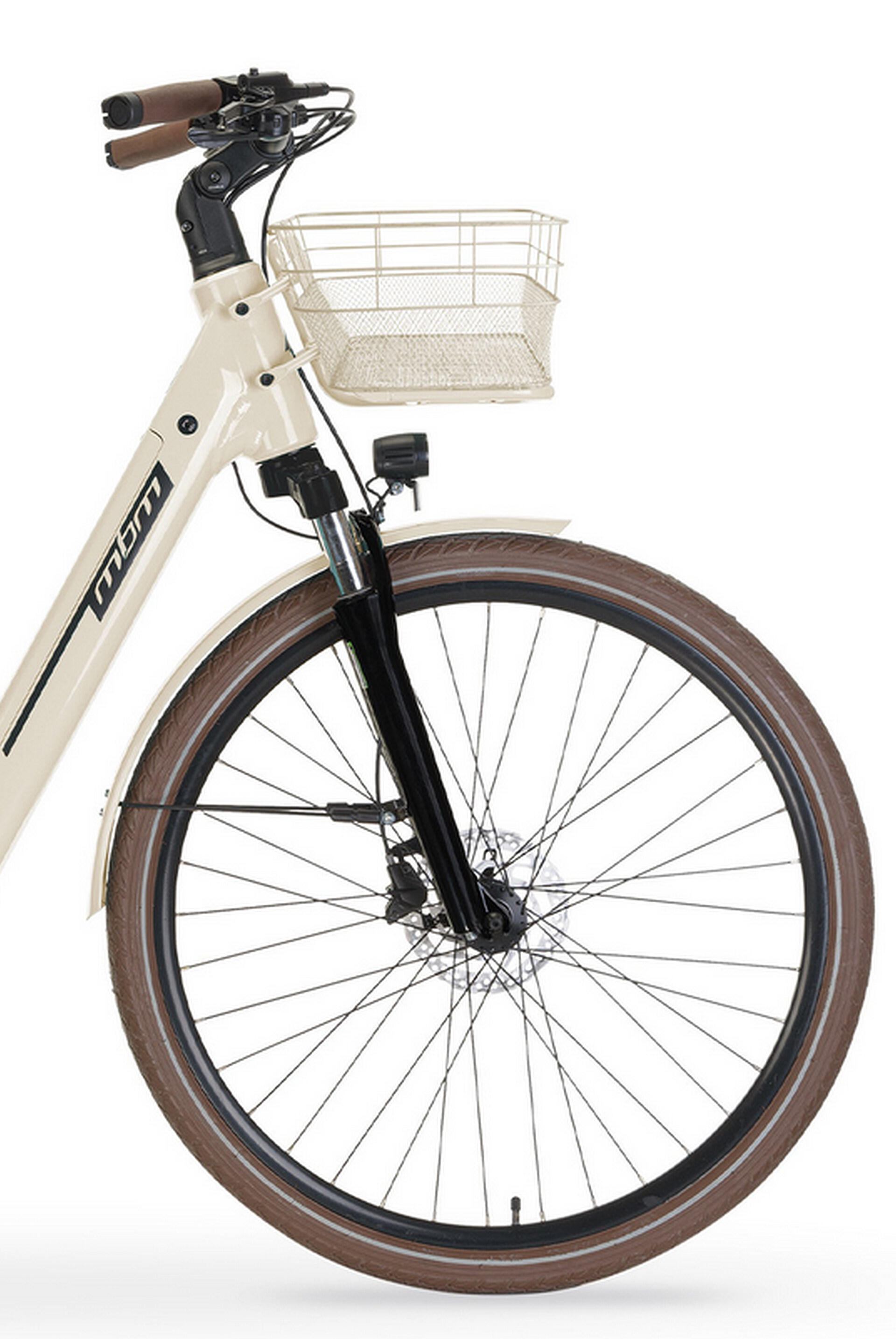 Elektro-Citybike NEFELE 28 Zoll, creme 2/4