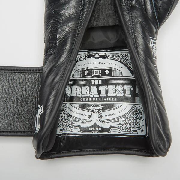Luvas de boxe THE GREATEST Leone1947 pretas 18 oz 4/7