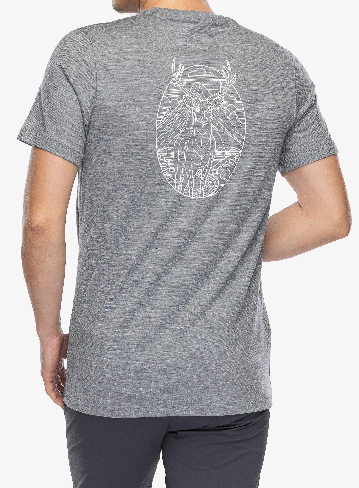 Koszulka merino męska Smartwool Stag Stare Hemp Short Sleeve Graphic Tee 2/6