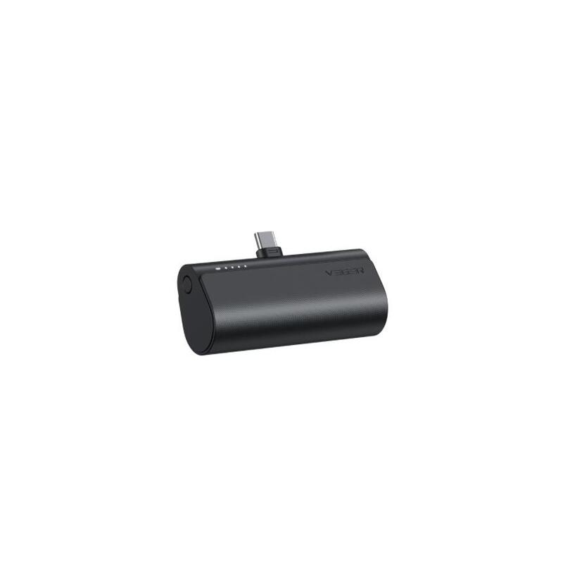 Acumulator extern Veger PlugOn-C V0556, 5000 mAh, 20 W, Type C, Negru