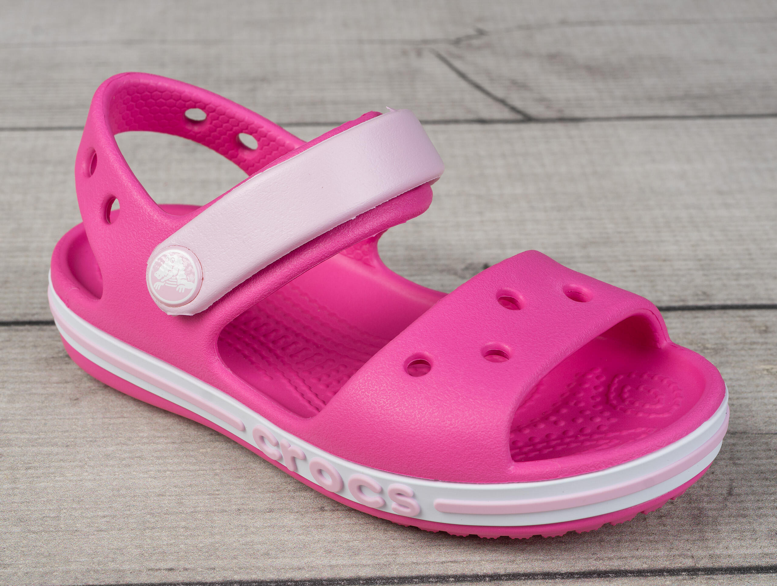 Sandały dziewczęce do chodzenia Crocs BAYABAND 6/7