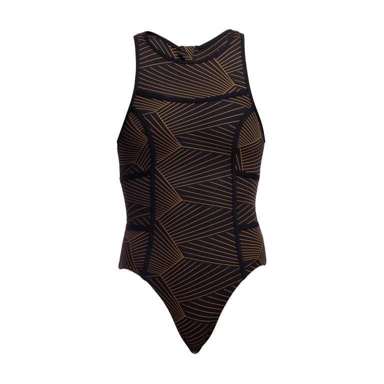 Strój pływacki Funkita Gold Weaver Hi Flyer zapinany na suwak