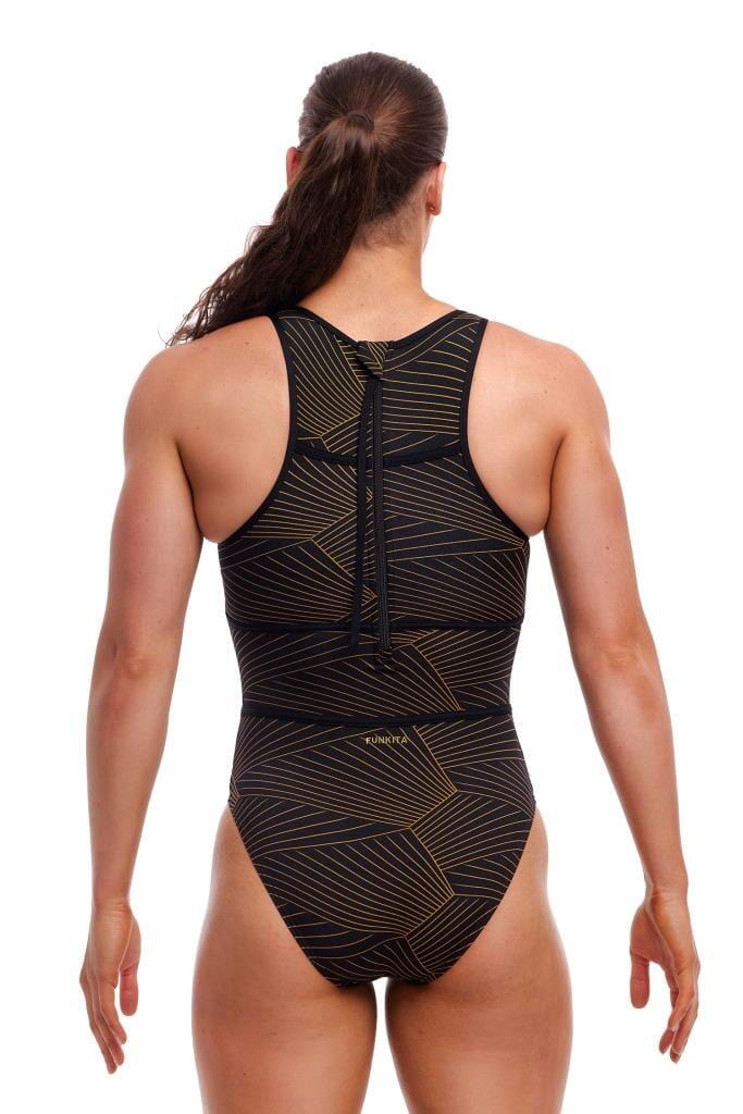 Strój pływacki Funkita Gold Weaver Hi Flyer zapinany na suwak 5/7