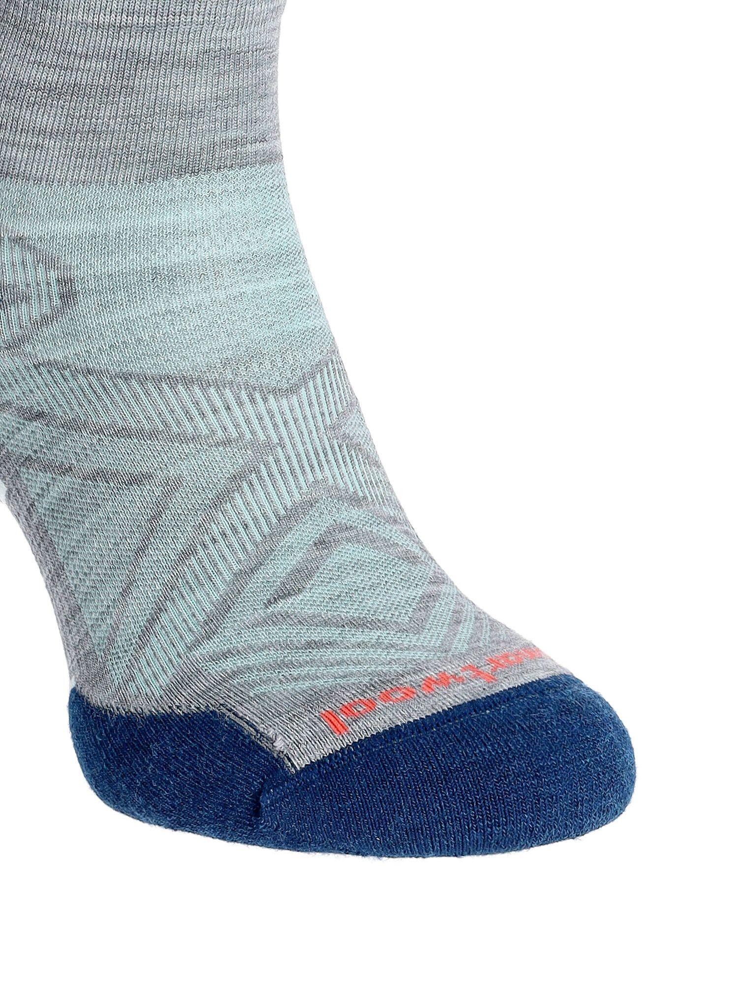 Calze running donna Smartwool Run Targeted Cushion Ankle Women grigio chiaro 6/6