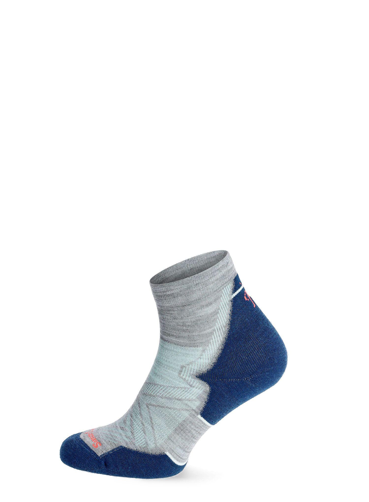Calze running donna Smartwool Run Targeted Cushion Ankle Women grigio chiaro 4/6