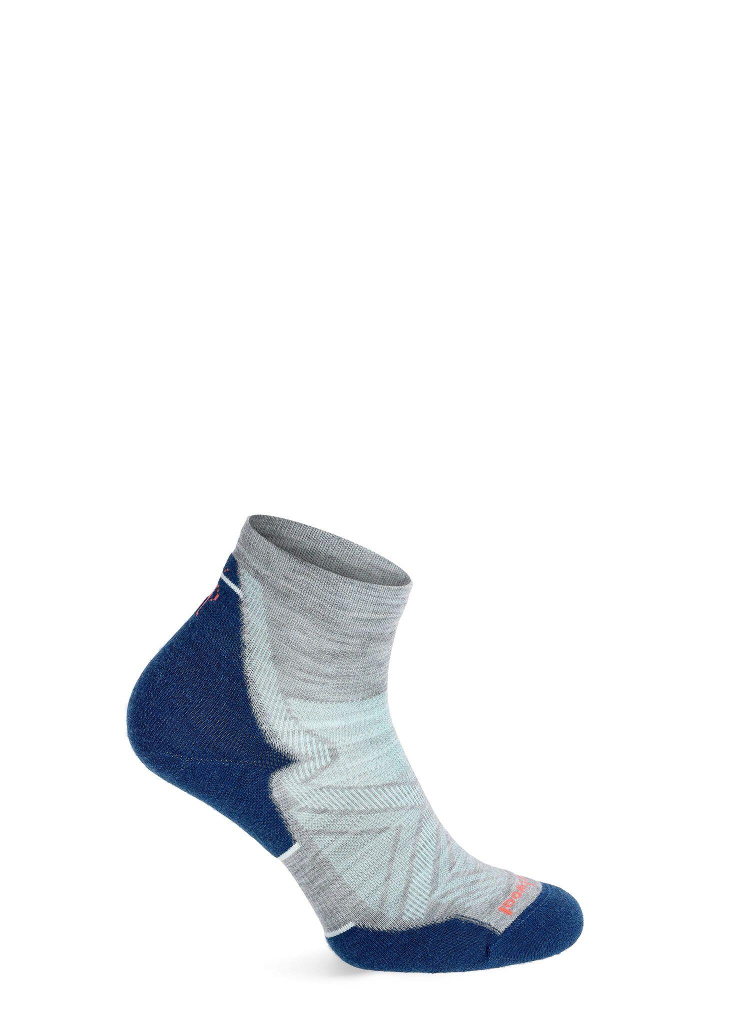 Calze running donna Smartwool Run Targeted Cushion Ankle Women grigio chiaro 3/6