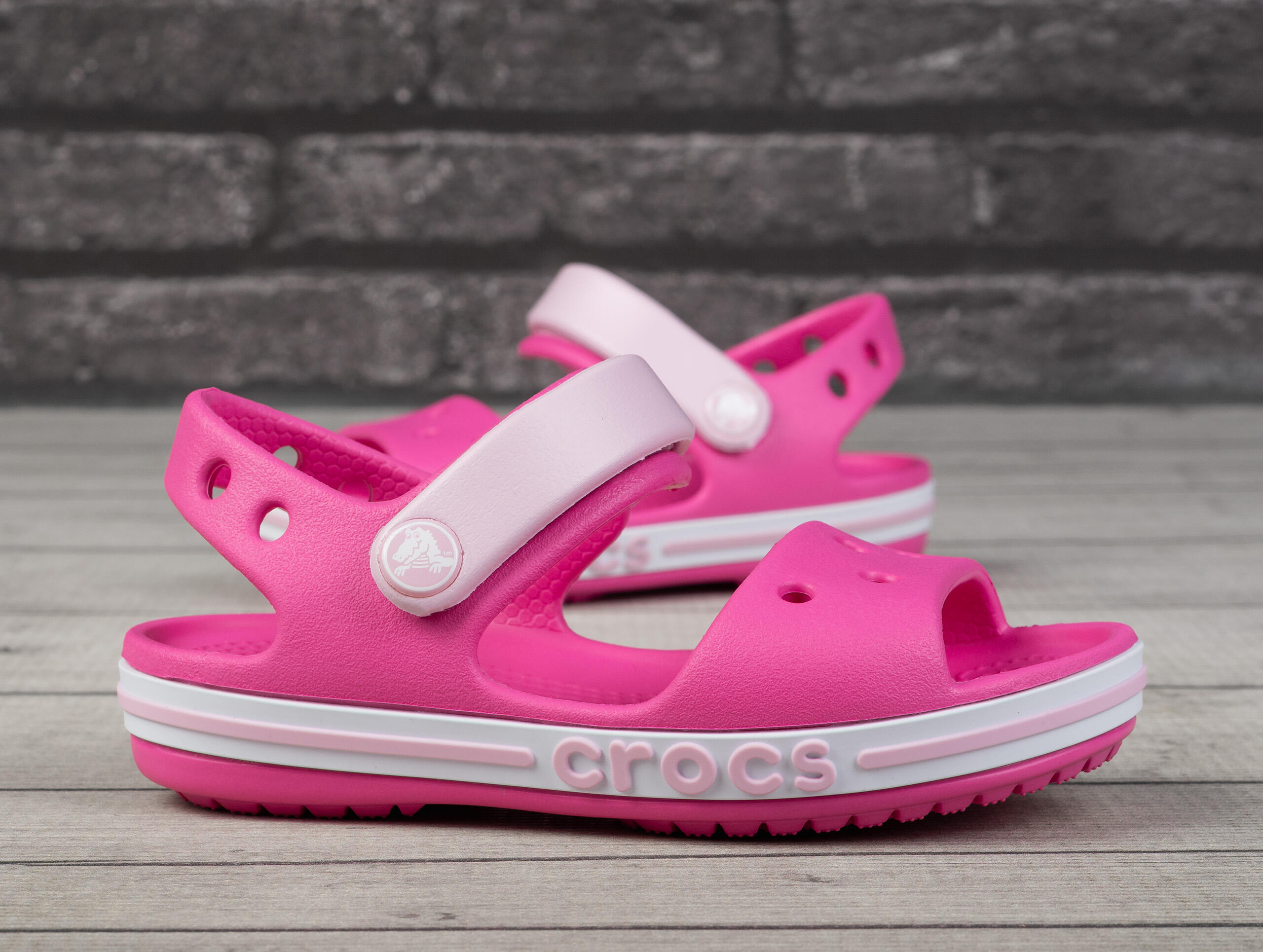 Sandały dziecięce do chodzenia Crocs BAYABAND 2/7