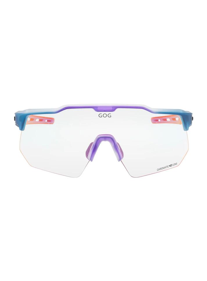 Okulary rowerowe fotochromowe GOG Loki - matt cristal blue/red