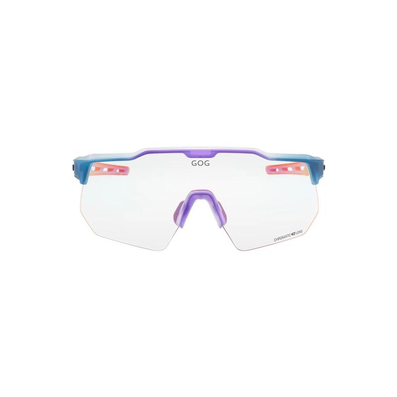 Okulary rowerowe fotochromowe GOG Loki - matt cristal blue/red