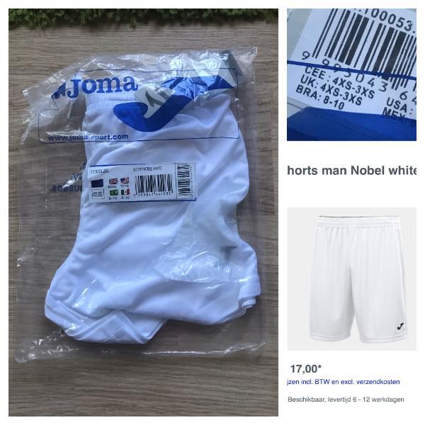 Entre Particuliers - Short de football NEW blanc 4/4