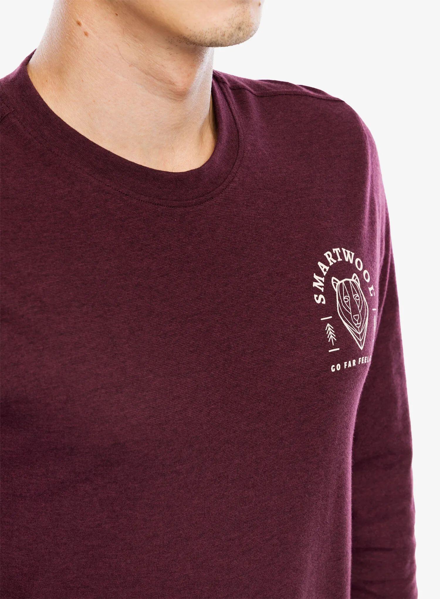 Bluza bez kaptura męska Smartwool Bear Stare Graphic Long Sleeve Tee 5/6