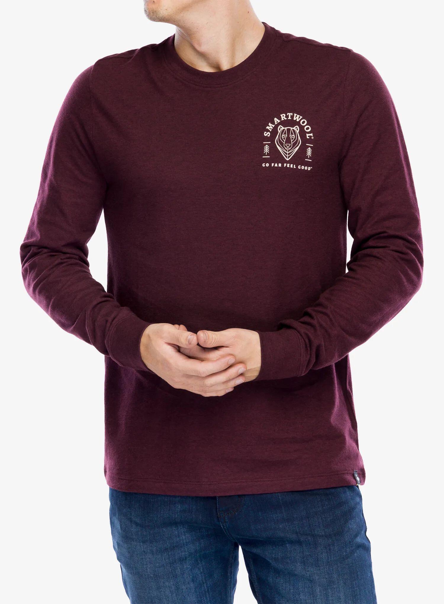 Bluza bez kaptura męska Smartwool Bear Stare Graphic Long Sleeve Tee 3/6