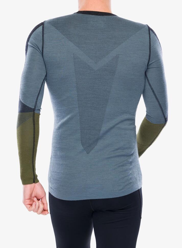 Bluza termoaktywna męska Smartwool Intraknit Thermal Merino BL Colorblock Crew