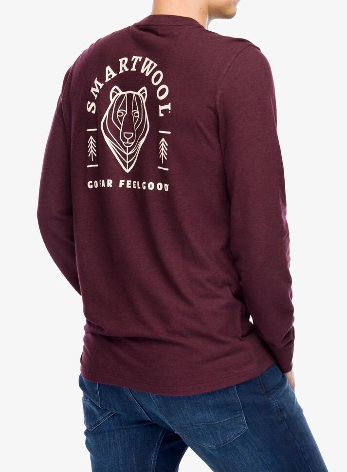 Bluza bez kaptura męska Smartwool Bear Stare Graphic Long Sleeve Tee