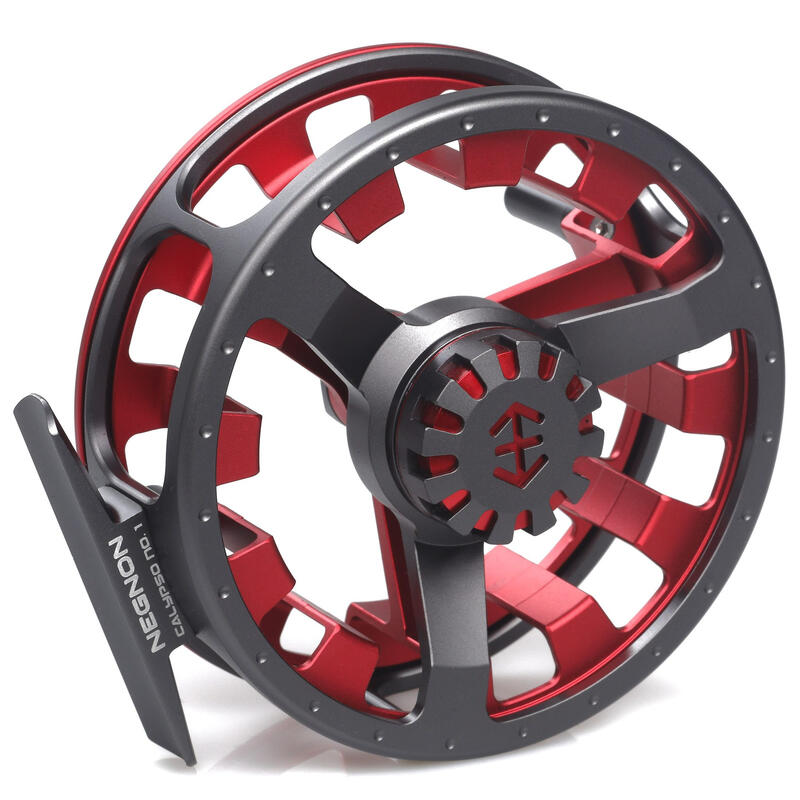 Kołowrotek muchowy - Negnon Calypso Titan Gray - Red No. 2