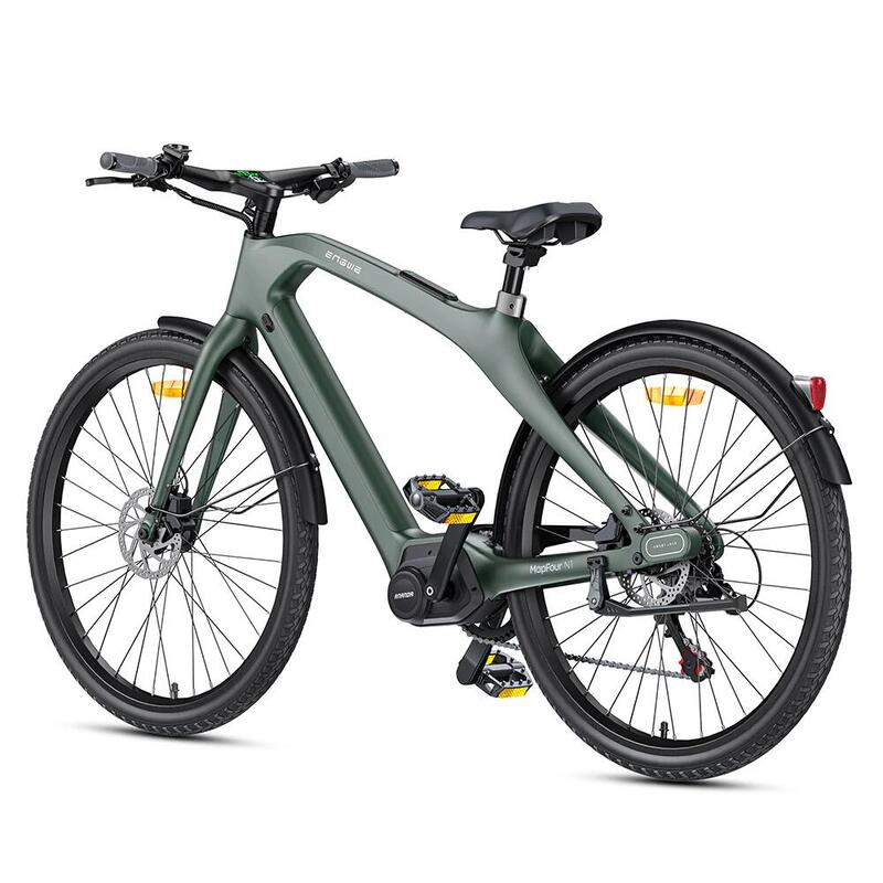 Bicicleta electrică urbană Engwe MapFour N1 PRO 250W fibră de carbon 360Wh