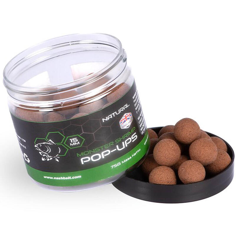 Przynęta Kulki Pływające Pop Up Nash Monster Shrimp Natural 12 Mm 75 G
