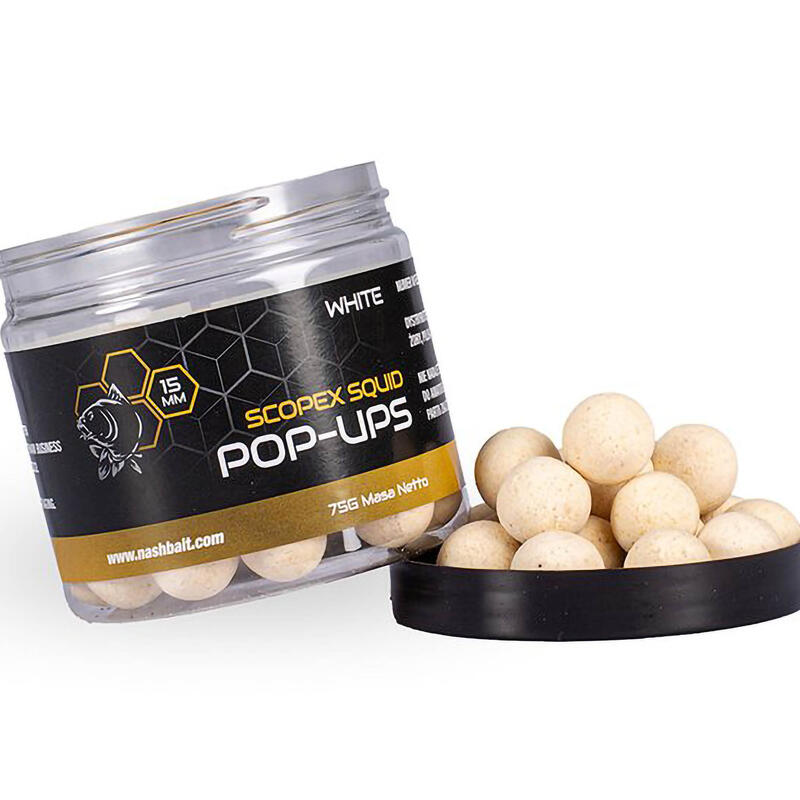 Przynęta Kulki Pływające Pop Up Nash Scopex Squid White 12 Mm 75 G