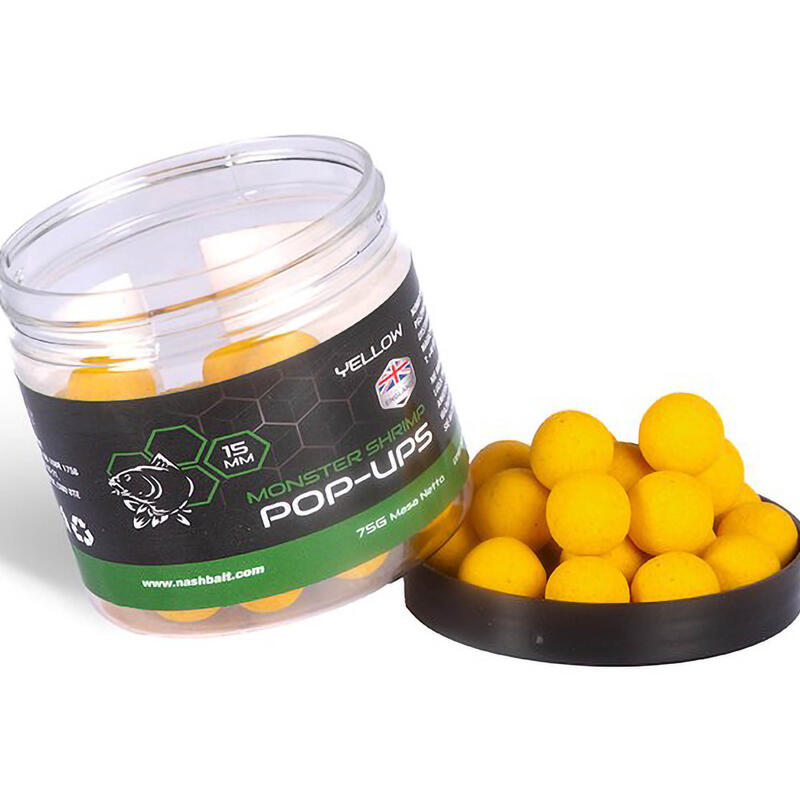 Przynęta Kulki Pływające Pop Up Nash Monster Shrimp Yellow 12 Mm 75 G
