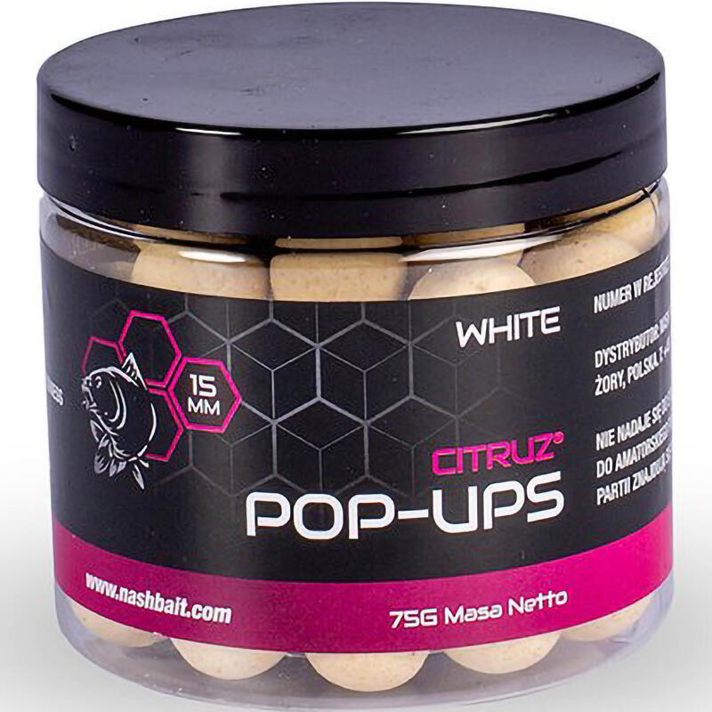 Przynęta Kulki Pływające Pop Up Nash Citruz 12 Mm 75 G White